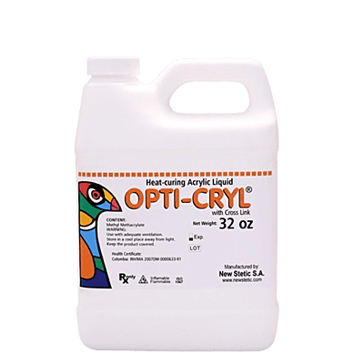 OPTI-CRYL HEAT CURING ACRYLIC LIQUID 32 OZ.