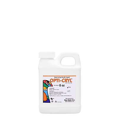 OPTI-CRYL HEAT CURING ACRYLIC LIQUID 8 OZ.