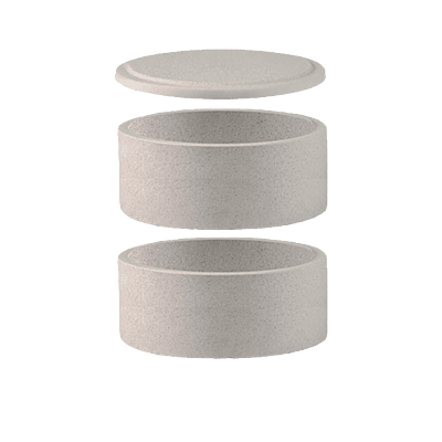 S400 2 Sintering Bowls/1 Lid